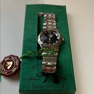 Silver Men's Watch by Polo Park Since 1988